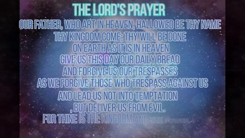 Lord's Prayer before sleep