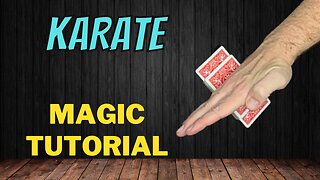 How to Find a Selected Card By Chopping It In Half - Karate - Magic Card Trick Tutorial🥋