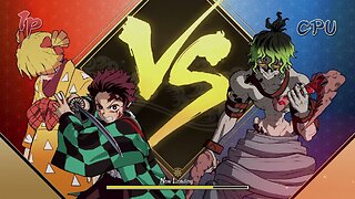 Tanjiro (Entertainment District) and Zenitsu (Entertainment District) Vs. Gyutaro - VERY HARD CPU