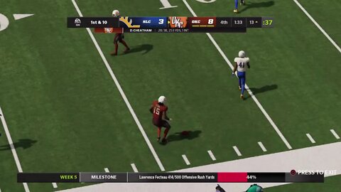 Gridiron Football League (Season 1/Week 5): Salt Lake City (2-2) @ Oklahoma City (3-1) [Pt 2]