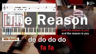 The Reason Hoobastank Notas Flauta Acordes Piano Guitar Lyrics Educação Musical José Galvão SVG