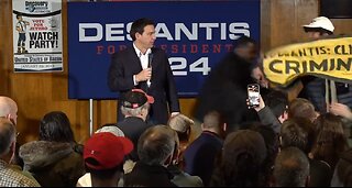 Protestor Gets LEVELED By DeSantis Security