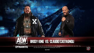 AEW Continental Classic Tournament Blue League Brody King vs Claudio Castagnoli