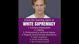 Another White supremacy lie,EVEN if you're ....