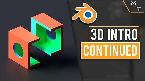 Intro To 3D Precision Continued - Holes - Blender 2.82 Modeling | Modifiers | ( Tutorial Part - 8 )