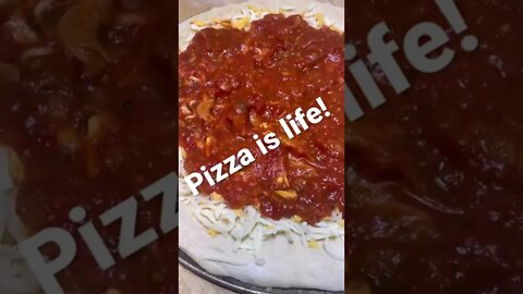 When you make a great sauce why cover it with cheese? #pizza #love #chef