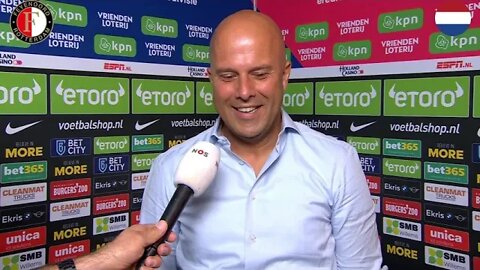Arne Slot na Vitesse - Feyenoord: "Je scoort 5 doelpunten dat is sowieso een hele knappe prestatie."
