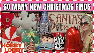 HOBBY LOBBY CHRISTMAS 2023 | All NEW Christmas Finds | Grinch Decor | Ice Nutcracker #hobbylobby