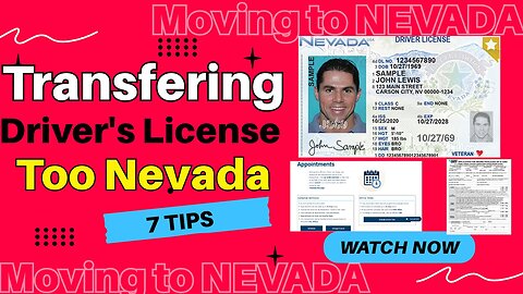 How to transfer your Driver's license to Nevada (moving from NJ to Las Vegas)