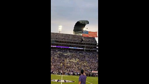 Sliver Wings Army demo team jump into LSU VS. ARMY GAME