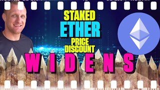 Staked Ether Price Discount Widens - 189