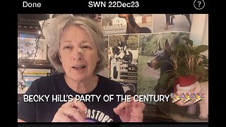 SWN 22Dec23 Alan Wilson’s “Party of the Century” hosted by Becky Hill