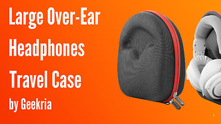 Large Over-Ear Headphones Travel Case, Hard Shell Headsvet Carrying Case | Geekria