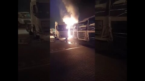 SA Riots ( Volvo Truck Plant under attack )