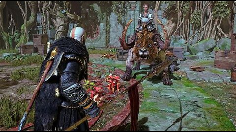 God Of War Ragnarok New Game + Black Bear Armor Kratos Vs Heimdall Boss Fight