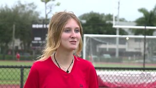 High school senior breaks barriers on the field
