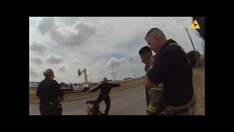 Firefighter caught on camera kicking mentally ill man in the head