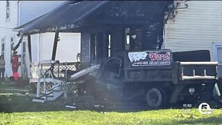 Truck into House