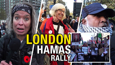 Hamas supporters take over streets of London for anti-Israel rally on Remembrance Day