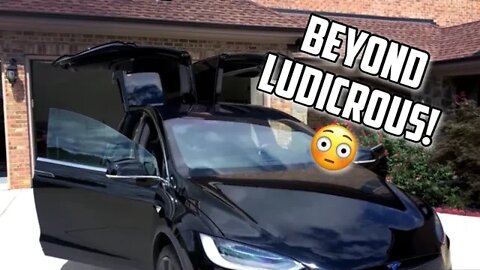 I Got to Launch the Model X! - BEYOND Ludicrous! - Tesla Model X Tour and Test Drive!