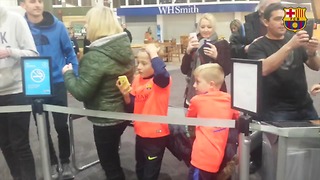 VIDEO: Lionel Messi makes a young fan's day. His reaction was Unbelievable!