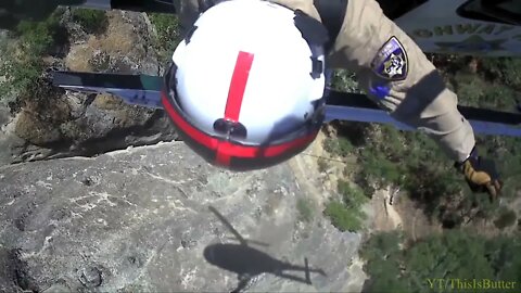 CHP air rescue hoist a hiker that suffered a serious medical emergency