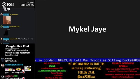 2024-01-29 07:54 EST - Patriots Soapbox AM: with MykelJaye, SkyeBreeze