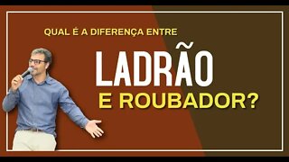 QUAL É A DIFERENÇA ENTRE O LADRÃO E O ROUBADOR?