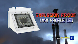 Low Profile Explosion Proof LED Light - Class I, II - Corner Mount - Paint Spray Booth Rated