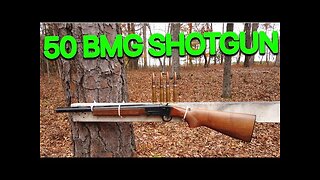 Shooting 50 BMG out of a shotgun
