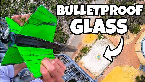 GIANT DART Vs. BULLETPROOF GLASS from 45m!