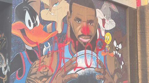 LeBron James Hometown Mural Vandalized As He Starts New SJW Campaign