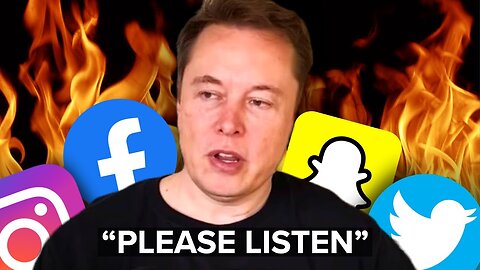 DELETE Your Social Media NOW! - Elon Musk