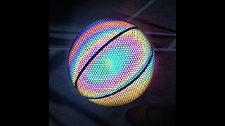 Inches Glow in The Dark Reflective Basketball Light Up Street Basketball