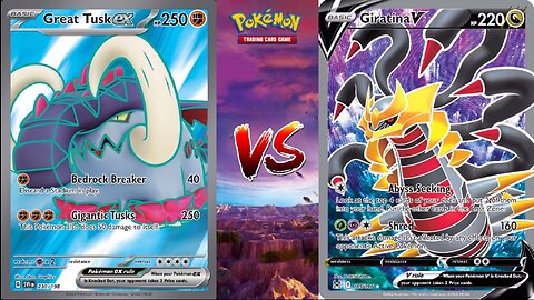 Pokemon TCG Live Great Tusk EX Koraidon EX VS Giratina V!!