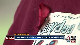 Officers honored for response to boy’s shooting