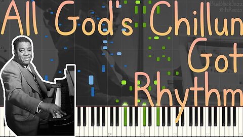 Art Tatum - All God's Chillun Got Rhythm 1938 (Superfast Stride Piano Synthesia)
