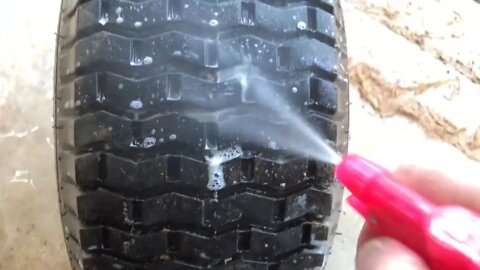 How to find a leak in a tire,and fix it