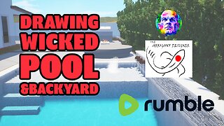 DRAWING WICKED POOL & BACKYARD