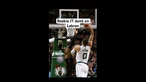 Rookie JT dunk on Lebron #shorts #nba #nbaplayoffs #sports #basketballshorts #bostonceltics