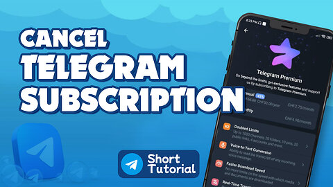 How to cancel telegram subscription