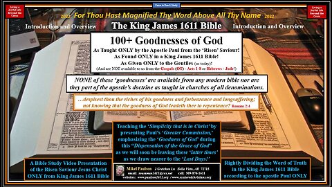 Goodnesses of God Introduction