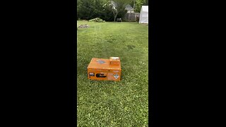 Worx Landrood lawnmower unpacking and first grass cutting