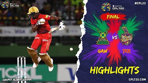 CPL 2023 FINAL | Highlights | Trinbago Knight Riders vs Guyana Amazon Warriors