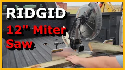 RIDGID 15 Amp Corded 12 in. Dual Bevel Miter Saw with LED | R4123