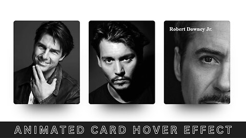 Card Animation Hover Effect using CSS | Cool CSS hover Tricks