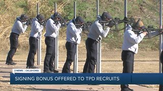 Tulsa police offering $15K signing bonus for new recruits