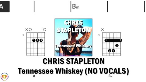 CHRIS STAPLETON Tennessee Whiskey NO VOCALS FCN GUITAR CHORDS & LYRICS