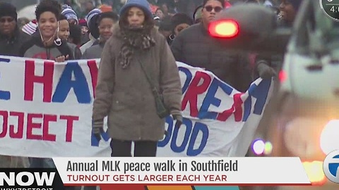 Annual MLK day walk in Southfield