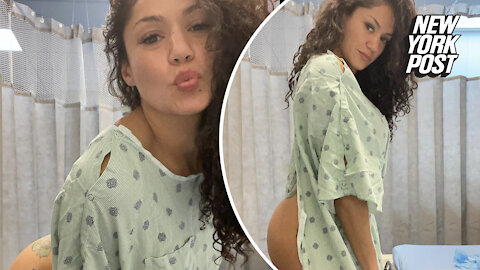 Former UFC star Pearl Gonzalez flashes butt in a 'sexy' surgery shoot